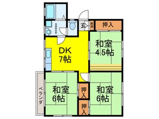 前川ﾊｲﾂの物件間取画像